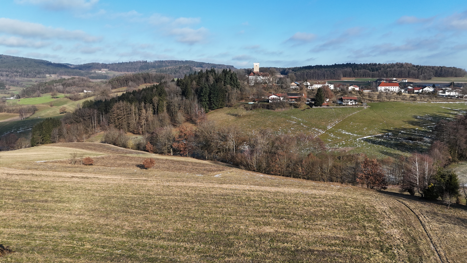 Burgblick Drohne